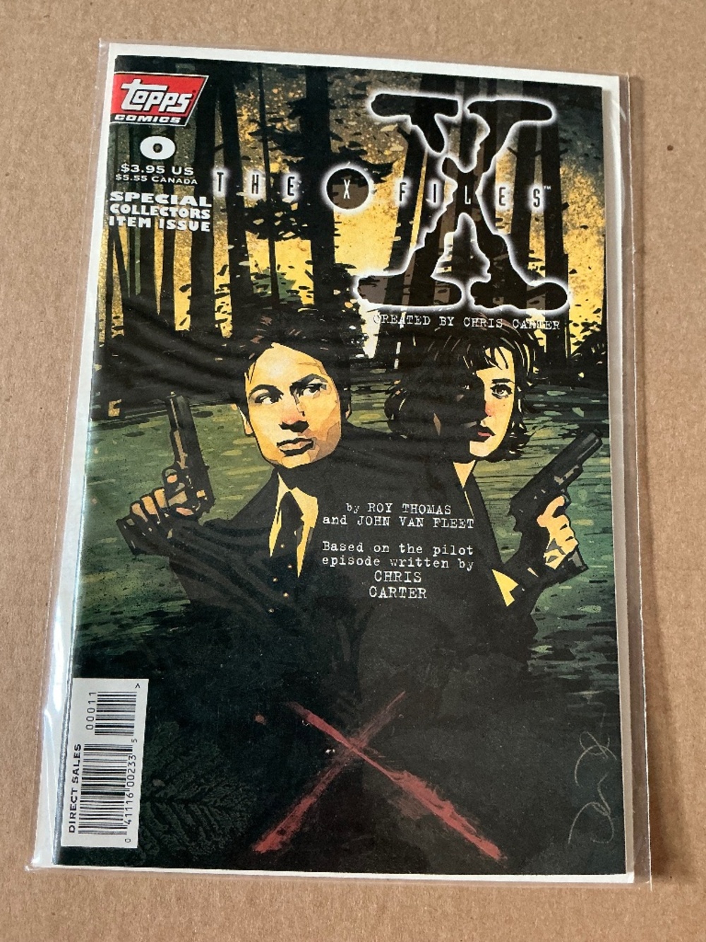 The X-Files Topps Comic Issue 0 Special Collectors Item Issue